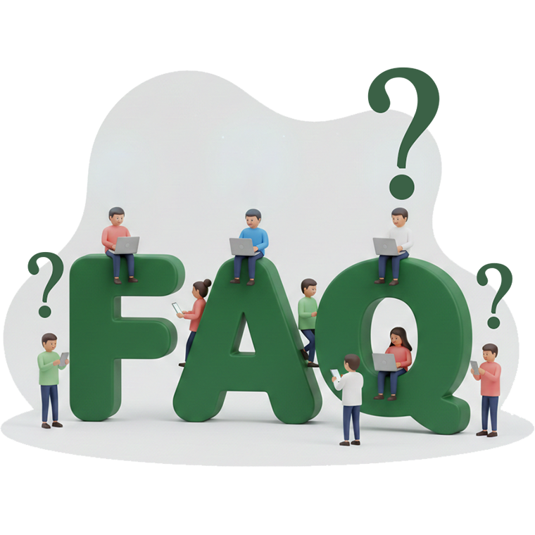 Illustration representing frequently asked questions